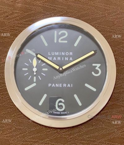 Panerai Luminor Marina Silver Wall Clock Replica 30cm